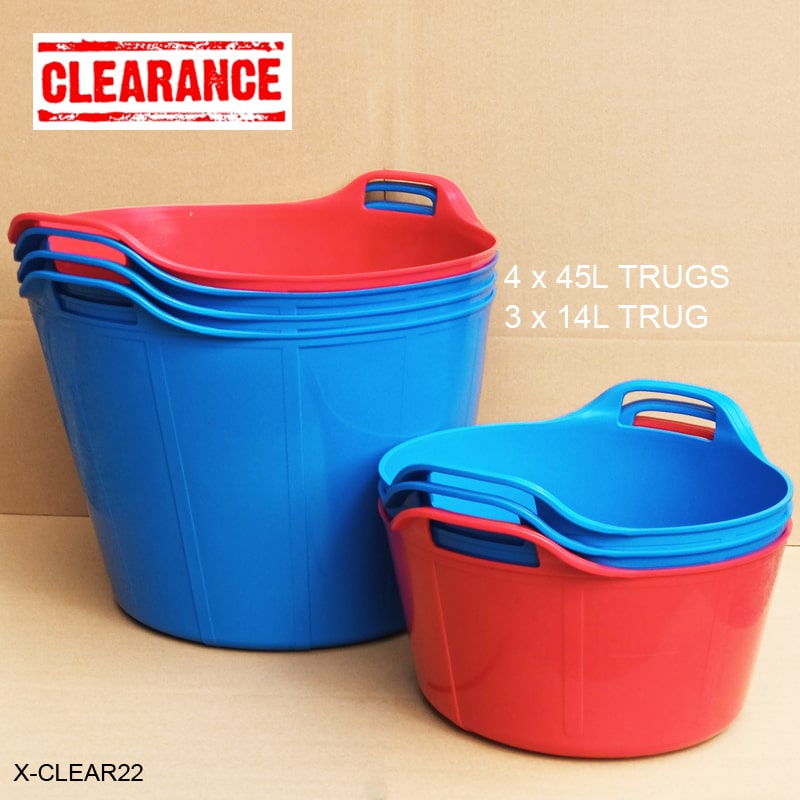Assorted Mix of 7 x Rainbow Trugs - Warehouse Seconds